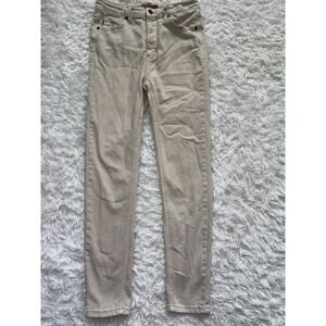 Judy Blue “Garment Dyed” Khaki 7/28 Jeans. Comf, Excellent Quality